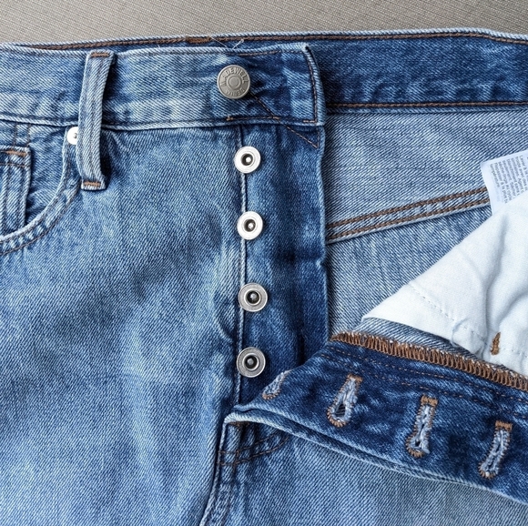 MADEWELL Rigid A-Line Denim Mini Skirt Size Small 26 - Picture 5 of 5